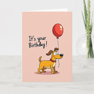 Sweet Dog Pink Card