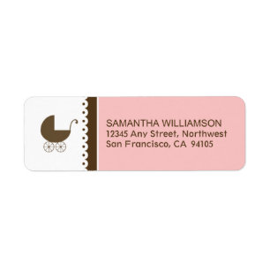 Sweet Doily Return Address Labels (pink)