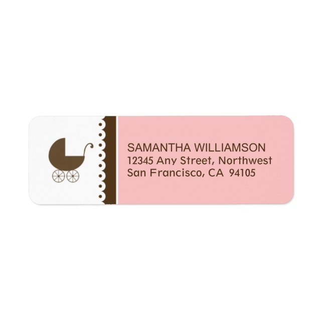 Sweet Doily Return Address Labels (pink) (Front)