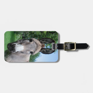 Sweet Donkey Portrait Luggage Tag