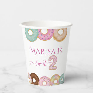 Sweet Donut Birthday Colorful Kids Party - Paper Cups