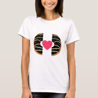 Sweet Donut Heart Love Design shirt