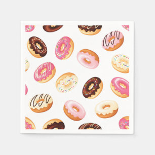 Sweet Donut Pattern Napkin
