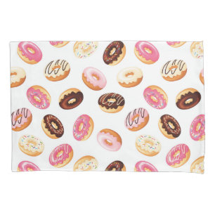 Sweet Donut Pattern Pillowcase