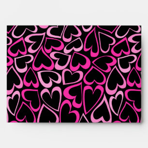 Sweet doodled pink hearts Envelope