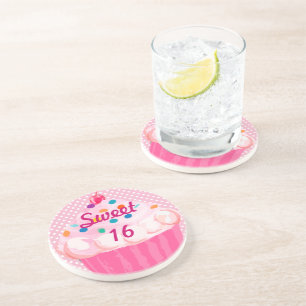 Sweet Dots 16 Cupcake Coasters
