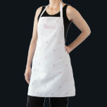 Sweet Dots Editable Colour Personalised Apron<br><div class="desc">This lovely design can be customised to your favourite colour combinations. Matching adult and junior designs available. Makes a great gift! Find stylish stationery and gifts at our shop: www.berryberrysweet.com.</div>
