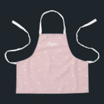 Sweet Dots Editable Colour Personalised Kid Apron<br><div class="desc">This lovely design can be customised to your favourite colour combinations. Matching adult and junior designs available. Makes a great gift! Find stylish stationery and gifts at our shop: www.berryberrysweet.com.</div>