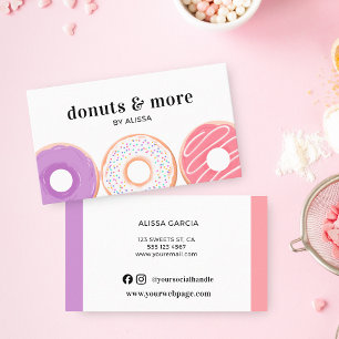 Sweet Doughnut Bakery Professional Business Card