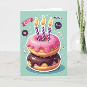 Sweet Doughnut Birthday Card