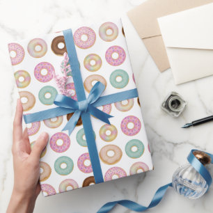 Sweet Doughnut Birthday Colourful Kids Party - Wrapping Paper