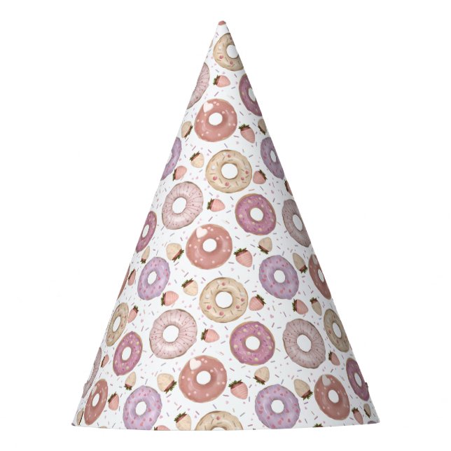 Sweet Doughnut Birthday  Party Hat (Front)