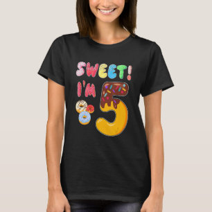 Sweet Doughnut It's My 5th Birthday 5 Years Old T-Shirt