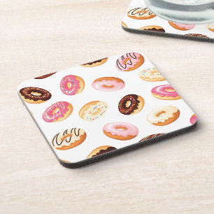 Sweet Doughnut Pattern Coaster