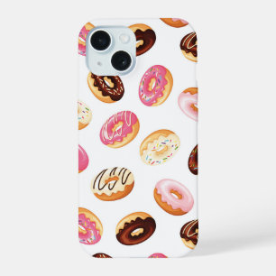 Sweet Doughnut Pattern iPhone 15 Case