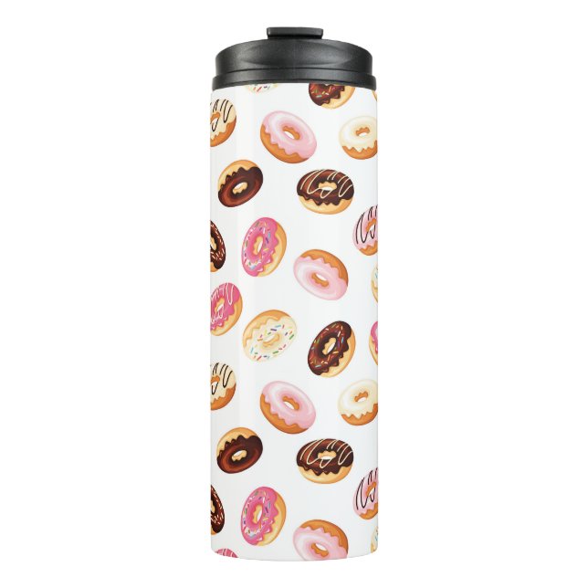 Sweet Doughnut Pattern Thermal Tumbler (Front)