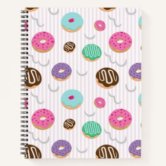 Sweet Doughnuts Bakery Spiral Notebook