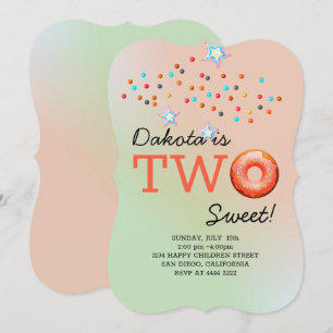 Sweet Doughnuts Birthday Invitation