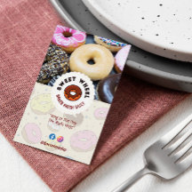 Sweet Doughnuts Business | Cream Cute Barcode Busi