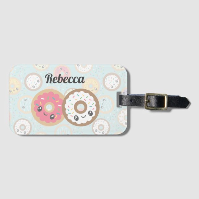 Sweet Doughnuts Luggage Tag (Front Horizontal)