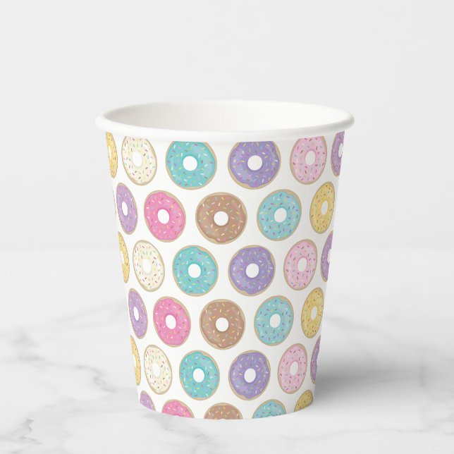 Sweet doughnuts paper cups (Front)