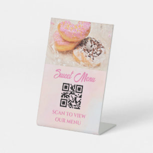 Sweet Doughnuts Pedestal Sign