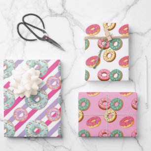 Sweet Doughnuts Series Design 10   Wrapping Paper Sheet