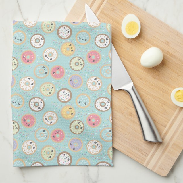 Sweet Doughnuts Tea Towel (Quarter Fold)