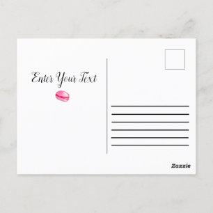 Sweet doughnuts with colourful glaze ceramic ornam postcard