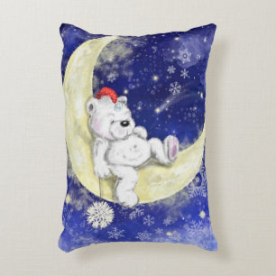 Sweet Dreaming Little Bear - Cute Decorative Cushion