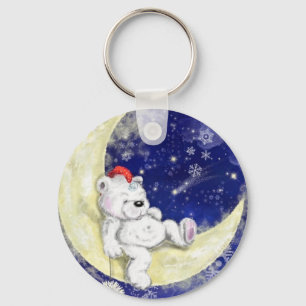 Sweet Dreaming Little Bear - Cute Key Ring