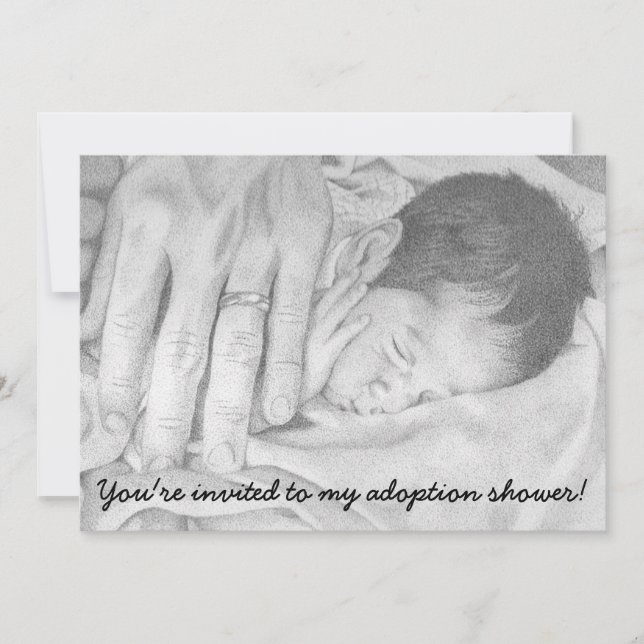 Sweet Dreams Baby, Adoption Shower Invitation (Front)