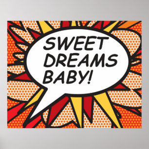 SWEET DREAMS BABY! Comic Book Poster