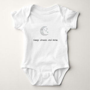 Sweet Dreams Baby - Crescent Moon & Stars Baby Out Bodysuit