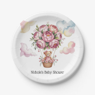 Sweet Dreams Baby Girl Shower Paper Plate