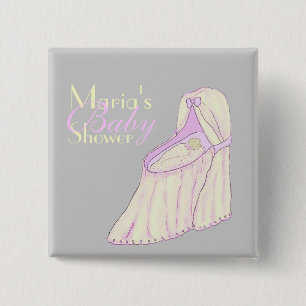 Sweet Dreams Baby Shower Personalised Buttons