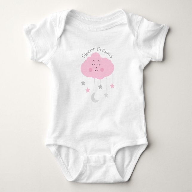 Sweet Dreams Baby Shower T-Shirt Bodysuit (Front)