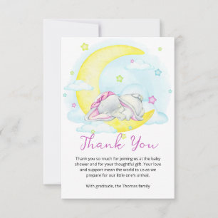 Sweet Dreams Baby Shower Thank You Card