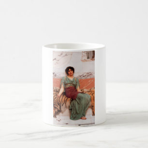 Sweet Dreams (Beautiful Roman Woman on Tiger Skin) Coffee Mug