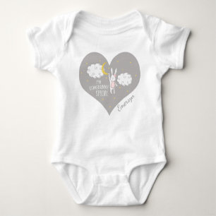 "Sweet Dreams Bunny" Personalised Baby Bodysuit