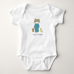 Sweet Dreams Cat And Mouse Baby Bodysuit