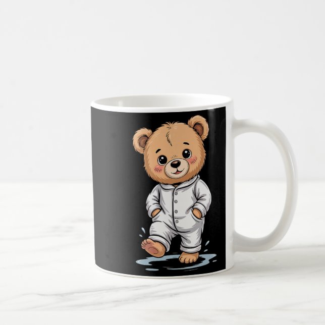 Sweet Dreams Cool Teddy Bear With Pajamas Premium  Coffee Mug (Right)
