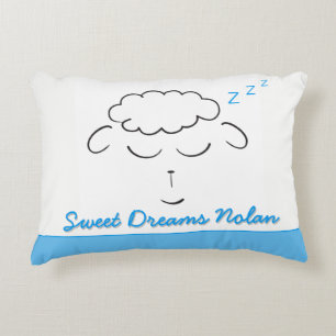 Sweet Dreams cute Lamb personalized with prayer Decorative Cushion