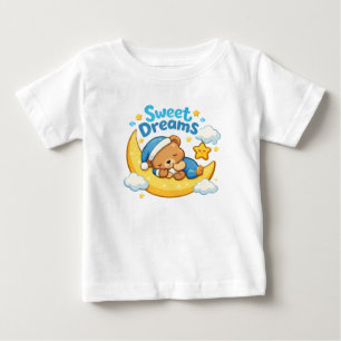 Sweet Dreams – Cute Sleeping Bear Baby Shirt 