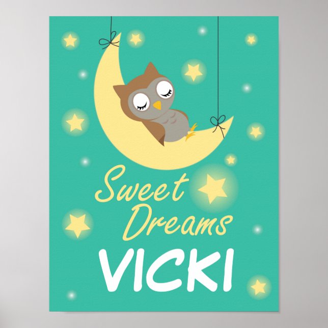 Sweet Dreams design for children. Poster (Front)