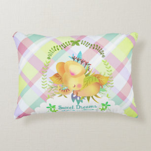 Sweet Dreams Elephant Baby Blanket Decorative Cushion
