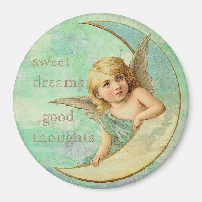 Sweet dreams, Good Thoughts Angel Magnet (Front)