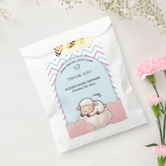 Sweet Dreams Little Lamb Cute Kawaii Baby Shower  Favour Bag (Sealed)