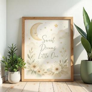 Sweet Dreams Little One Nursery Poster