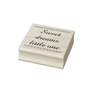 Sweet dreams little one rubber stamp